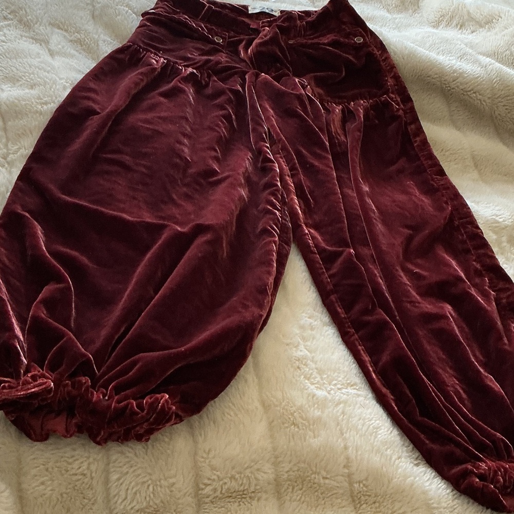 Velvet Burgundy Pants from FREE PEOPLE